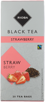 Rioba-Schwarzer-Tee-Erdbeere -Fairtrade / Strawberry-thee