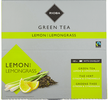 Rioba-Gr&uuml;ner-Tee-Zitrone-Zitronengras-Fairtrade / Lemon-Lemongrass