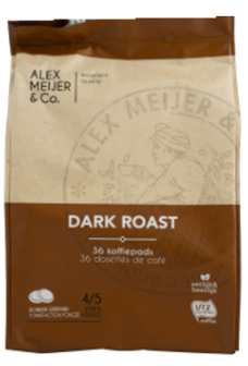 Alex Meijer kaffeepads Dunkel ger&ouml;stet/Dark-Roast