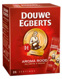 Douwe Egberts Instantkaffee Aroma Rot Sticks, Aroma Rood-Sticks