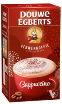 Douwe Egberts genussvoller Instant-Kaffee Cappuccino Sticks / verwenkaffee Cappuccino 