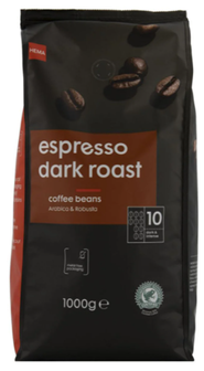Hema Kaffeebohnen Espresso dunkel ger&ouml;stet 