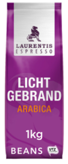 Laurentis-Kaffeebohnen-Espresso-Leicht-ger&ouml;stet/licht-gebrand