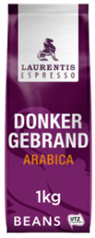 Laurentis-Kaffeebohnen-Espresso-dunkel-ger&ouml;stet/donker-gebrand