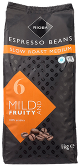 Rioba-Kaffeebohnen-Medium Roast-Mild-Fruity