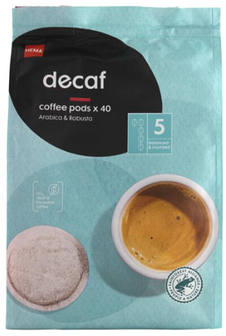Hema Kaffee-Pads entkoffeiniert /Decaf